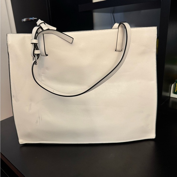 French Connection Elegant White Tote - Picture 1 of 5